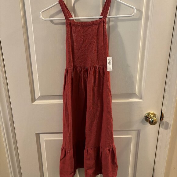Old Navy Girl's Burnt Orange Linen/Rayon Maxi Sundress ~ Size: 8 ~ NWT - Picture 1 of 1